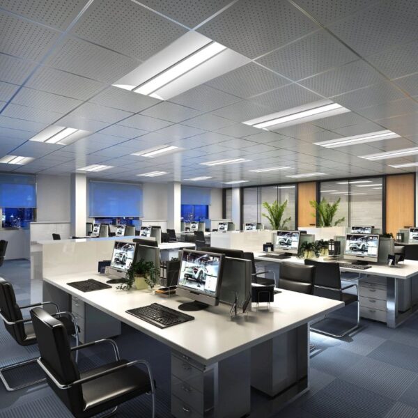 Volumetric Recessed Troffers & LED Panels for office application
