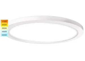 5CCT LED 플러시 마운트 천장등, 12인치 및 15.8인치 크기 제공, 프릴루멘라이트 제조사