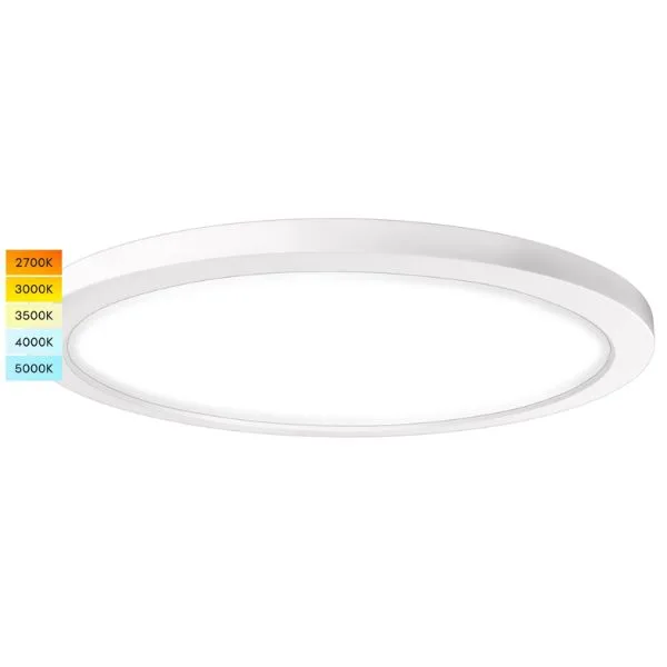 Lumière de plafond encastrée LED 5CCT disponible en tailles de 30 cm et 40 cm chez le fabricant Prillumenlight