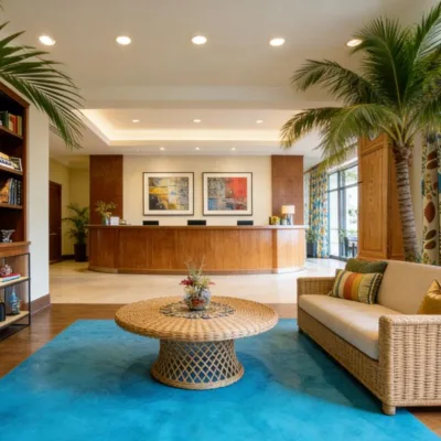 フィールド調整可能なLEDダウンライト技術を利用した高級ゲストルームのカンレス埋め込みライト、暖かみのある2700Kのホスピタリティ雰囲気を演出.