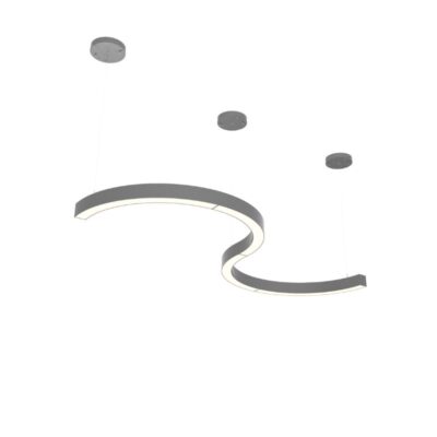 Pendente Circular Segmentado Preto