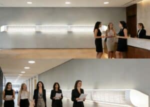 ダイレクト・間接壁ライトグリルルーバー