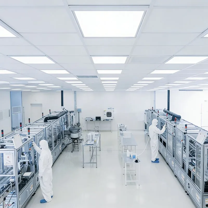 Applicazione di luci a pannello incassate per camere bianche IP65