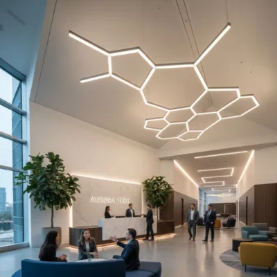 왜 육각형 펜던트 조명이 현대 작업 공간 조명에 최적의 선택인지