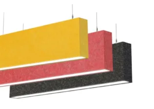 흡음 매달린 직선 조명