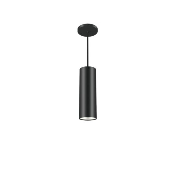 lustre suspendu cylindrique noir