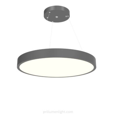 black modern ring pendant light