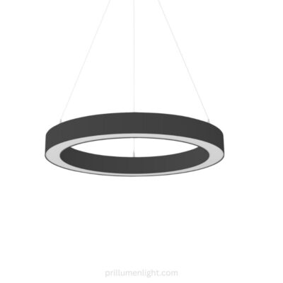 luz de pendente de anel preto
