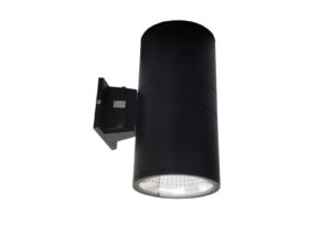 black up down cylinder wall light