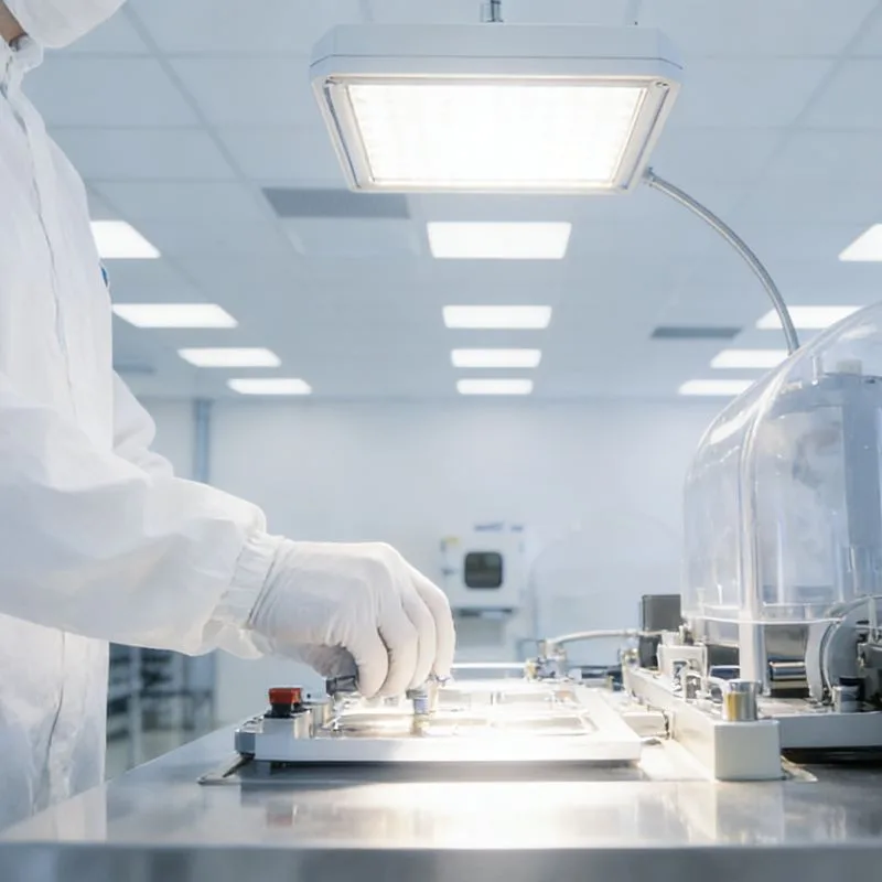 Applicazione di apparecchi di illuminazione per camere bianche