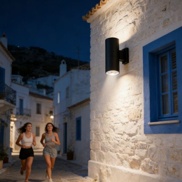 cylinder outdoor wall light application