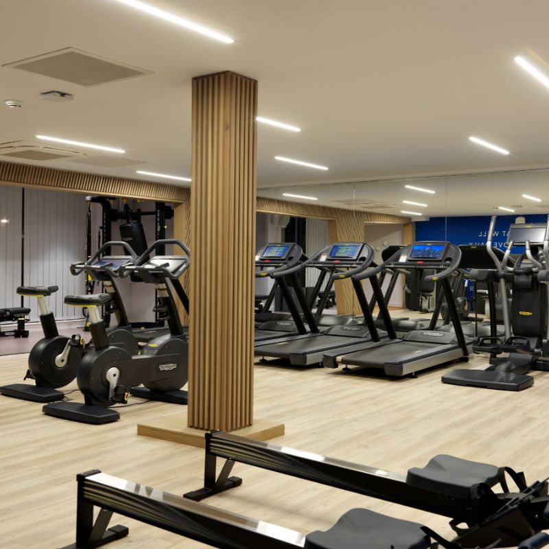 fitness center lighting solution