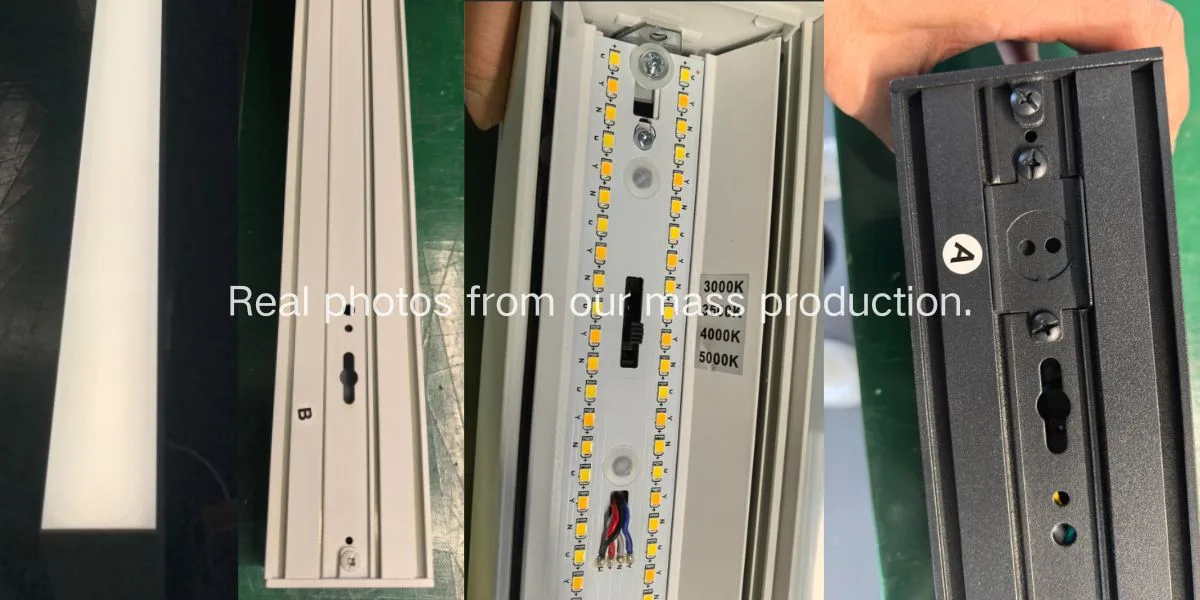 real photos of our pendant linear light