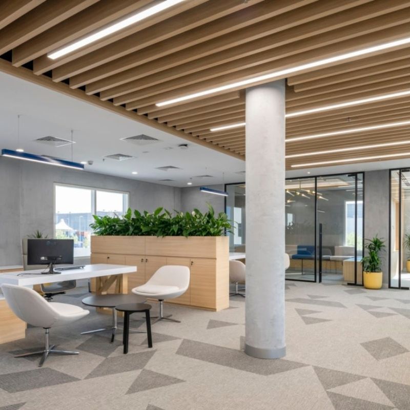 공공 사무실용 매입형 선형 조명 공급업체