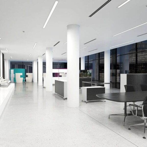 Aplicación de iluminación LED empotrada sin moldura