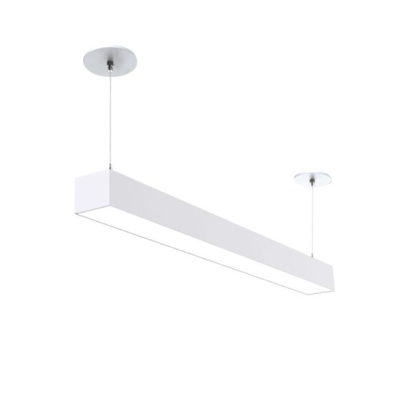 SLOT 4 white four inch architectural linear pendant light