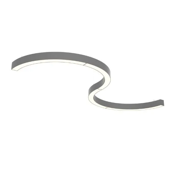 Éclairage linéaire courbe architecturale en surface
