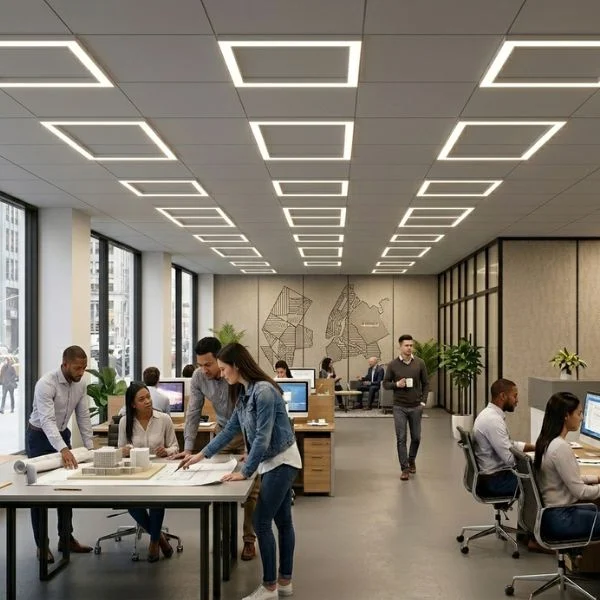 إضاءة سقف بإطار شبكة LED