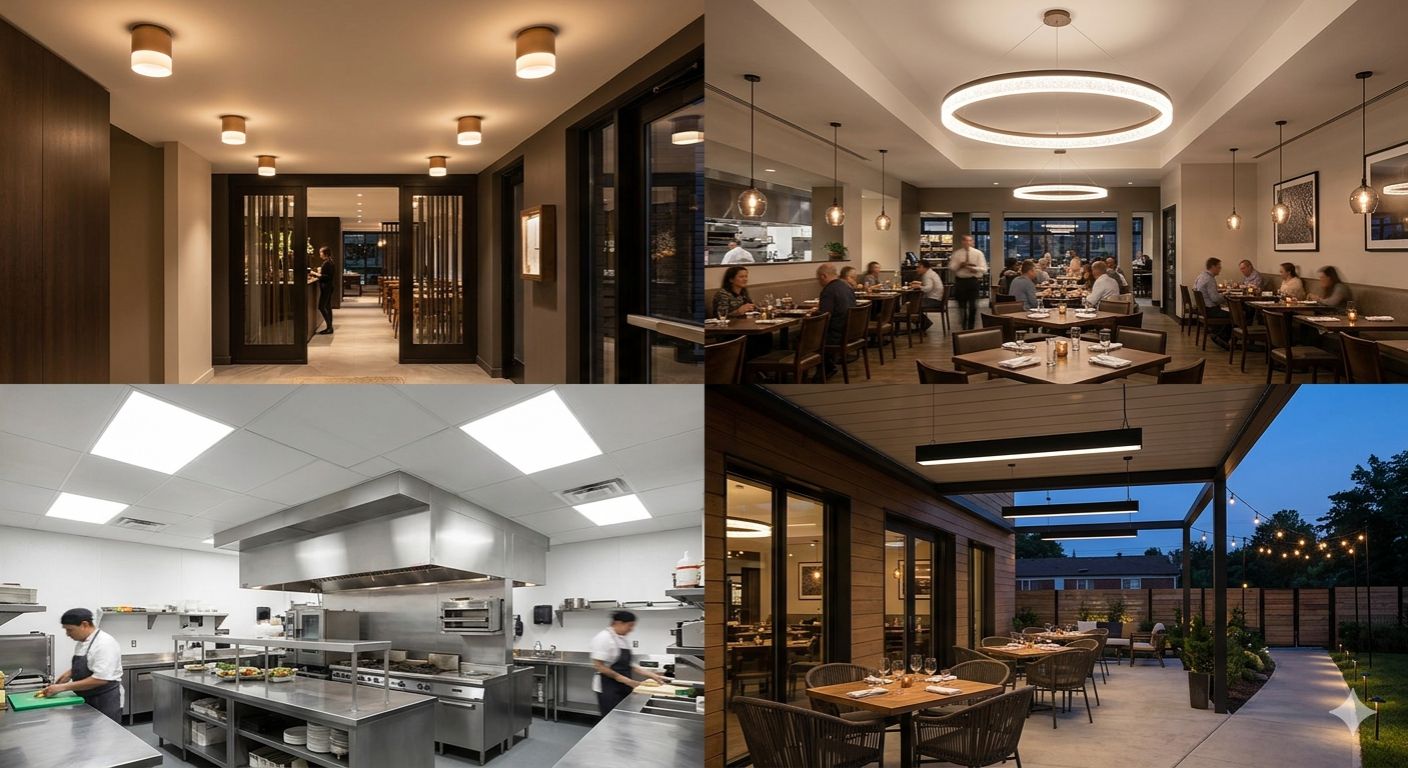 Guía de Iluminación Comercial para Restaurantes 2026