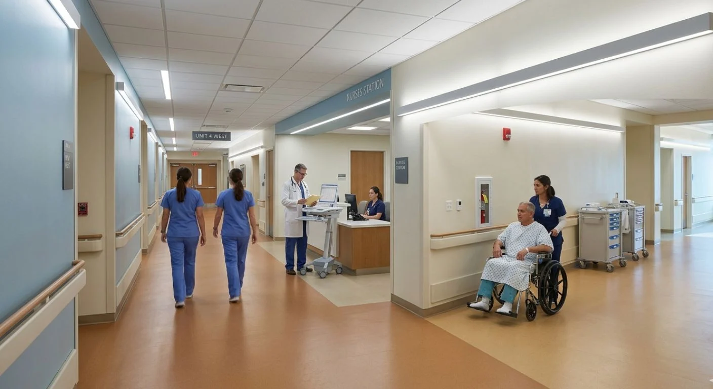 Hospital Corridor Lighting wall luminaire