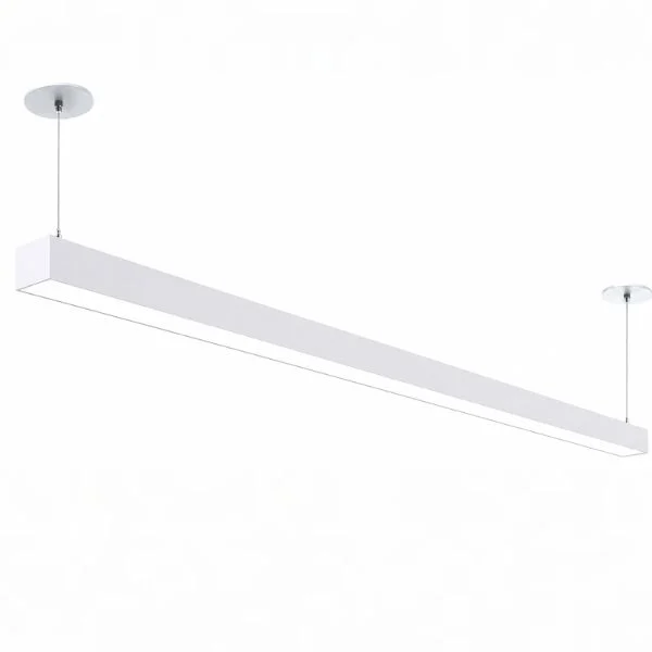 811H SLOT 4 white 8FT 4 inch suspended architectural linear fixture