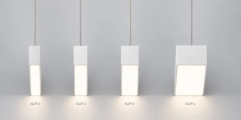 SLOT architectural suspended linear lighting