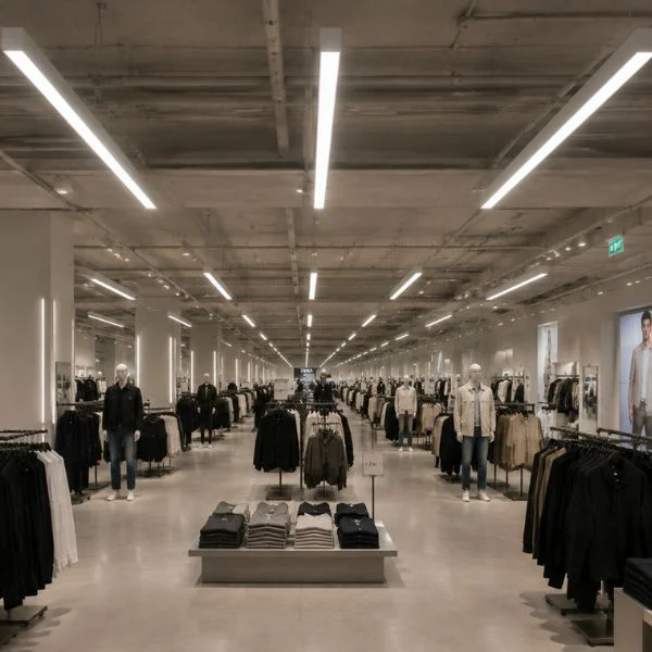 four inch architectural linear pendant commercial application