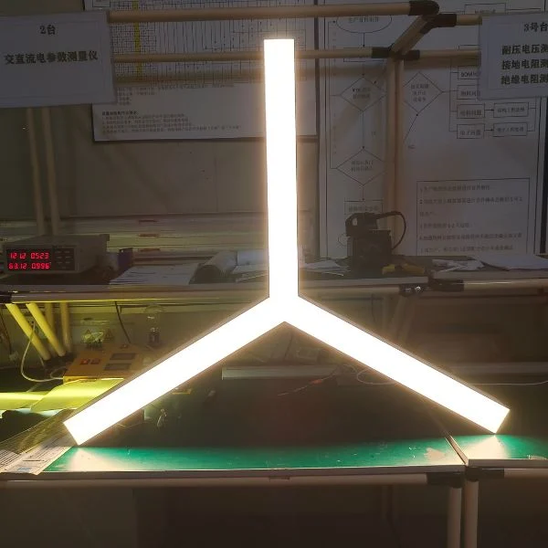 Architectural linear lighting pattern production image 2