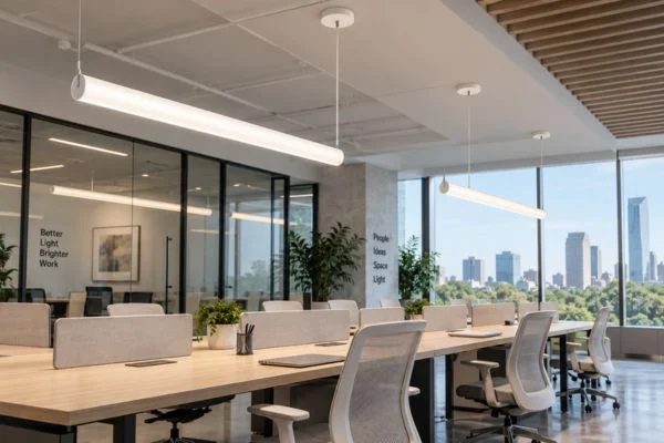 Tube pendant light cluster installation